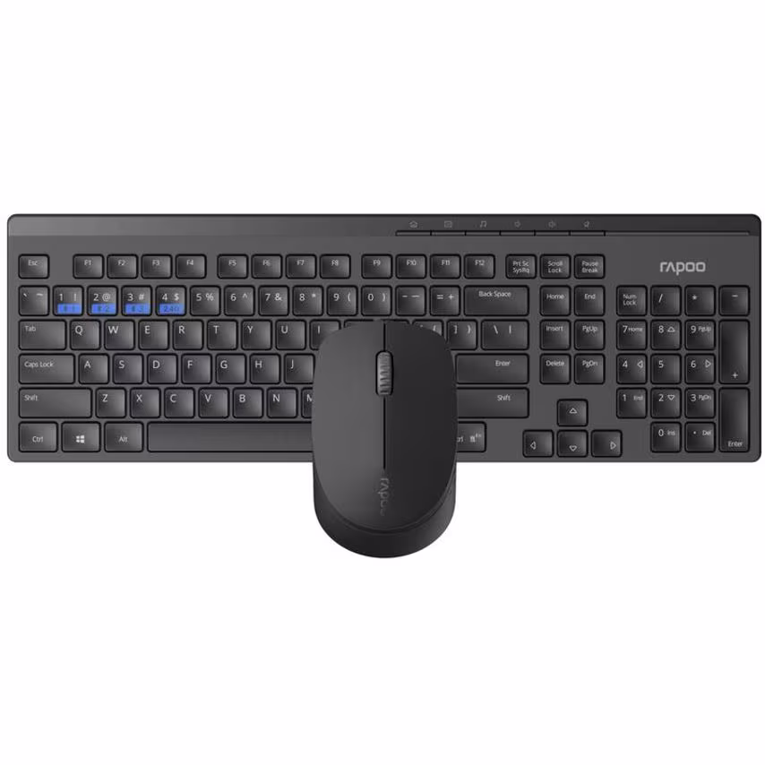 Rapoo 8100M Multimode Wireless Desktop Combo