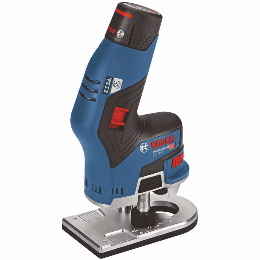 Bosch GKF 12 V-8 12V Professional Brushless Cordless Compact Palm Router, 2 X 3.