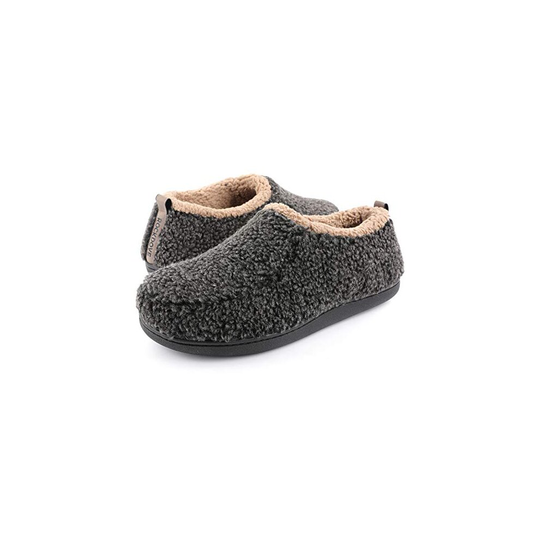 RockDove Mens Nomad Slipper with Memory Foam, Size 13-14 US Men, Black