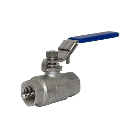 Eco Ball Valve Stainless Steel Ball Valve 2 Piece 1/2" BSP Thread