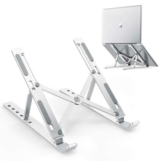 (1) Ergonomic Laptop Stand Height Adjustable Folding