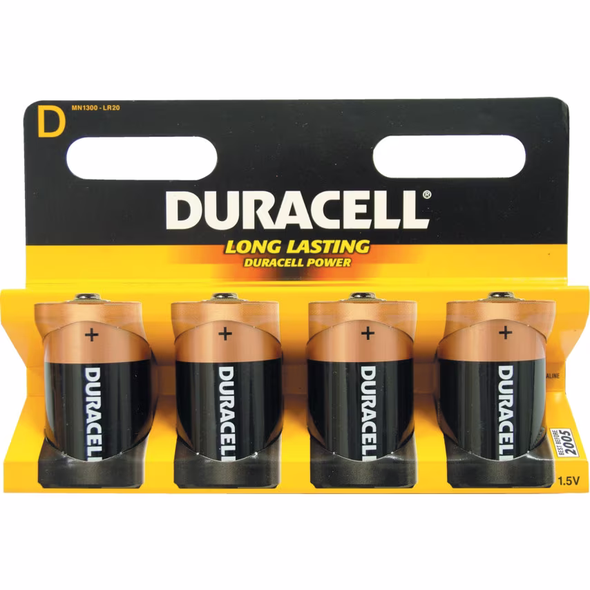 Duracell MN1300 Battery D 1.5V (Pack-4)