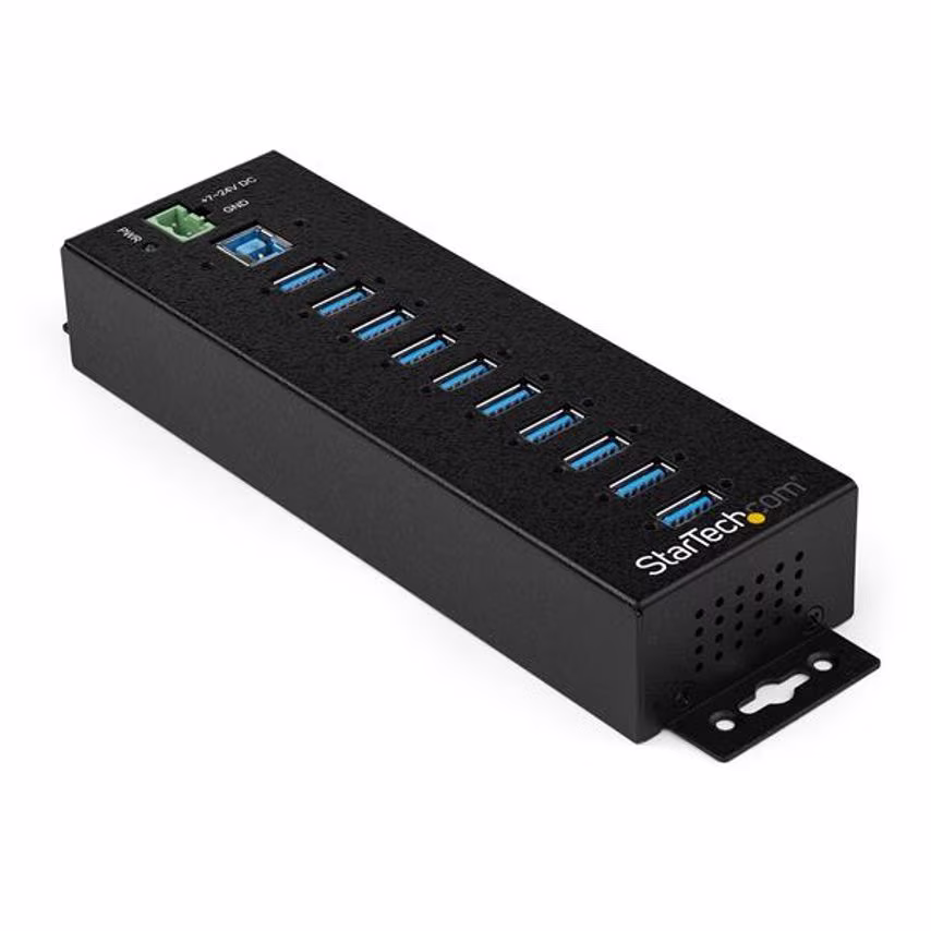 Startech 10 Port USB3 Ind Hub with Power Adapter
