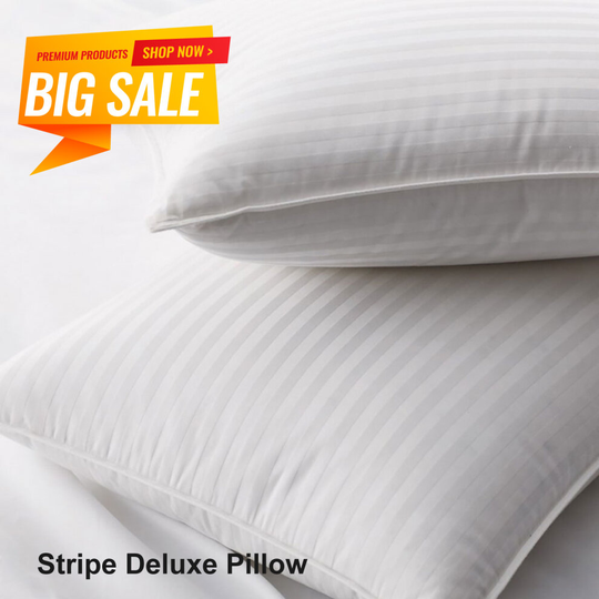 (STRIPE) LUXURY ULTRA SOFT JUMBO QUILTED COSY PILLOW SET