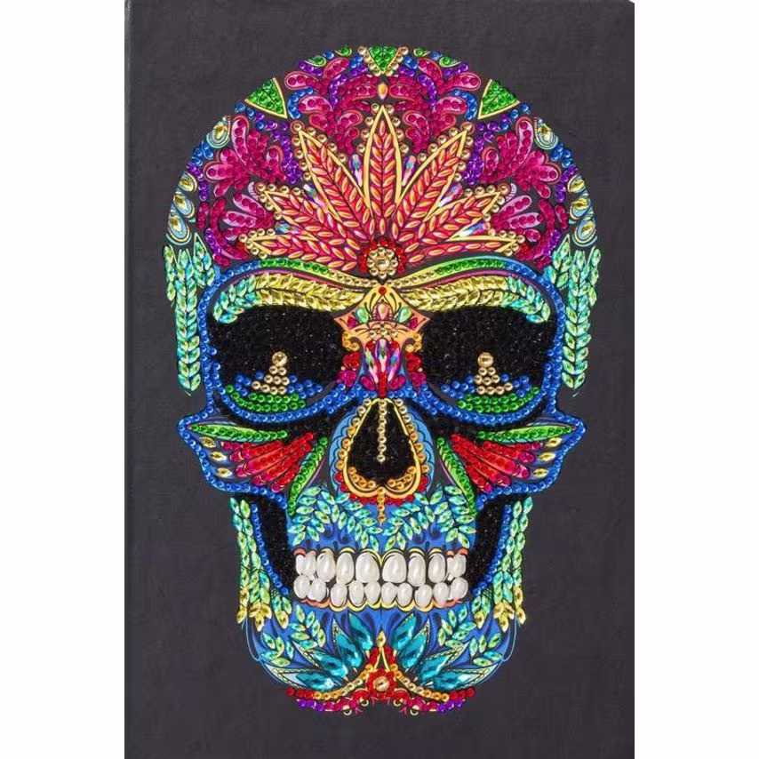 Craft Buddy Crystal Art Skull Notebook CANJ-4