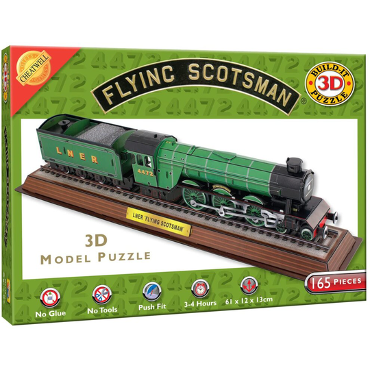 Cheatwell Games model kit BYO 3D Train Flying Scotsman 8pk (02378), Various