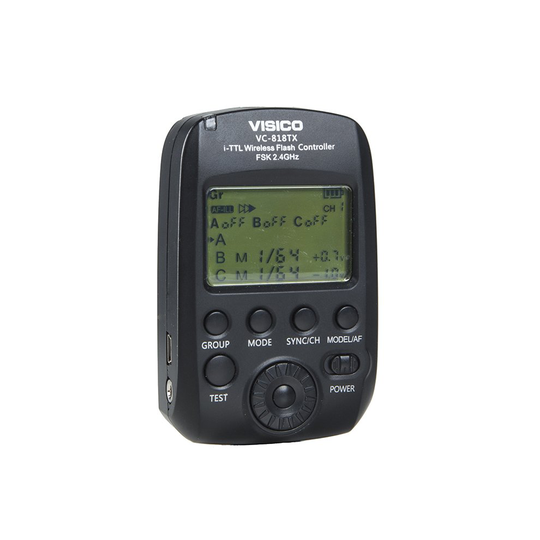 Visico 818TX HSS Wireless Flash Trigger Transmitter for Nikon DSLR Cameras