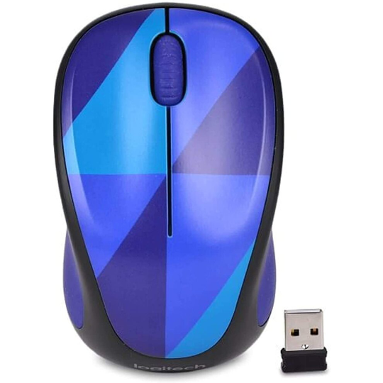 Logitech M325 Optical Mouse Cordless Blue Harlequin