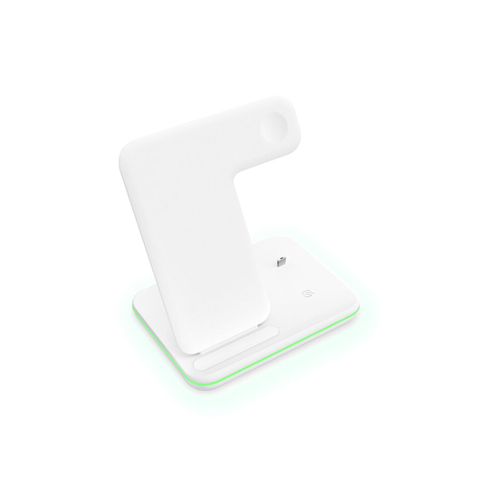 Wireless Charger,3 in 1 Wireless Charging Station for Apple Watch/Airpods -White