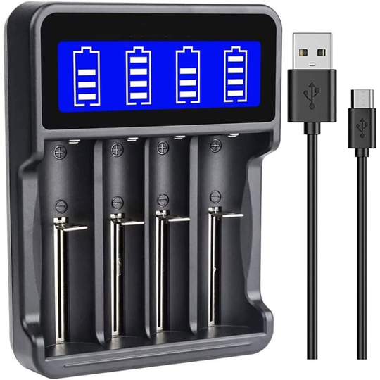 18650 Battery Charger LCD Display Universal Smart Charger for Li-ion