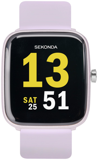 Sekonda Lilac Silicone Strap Smart Watch