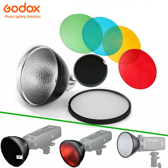 Godox AD-S2 Standard Reflector +AD-S11 Color Filter For AD200 AD200pro
