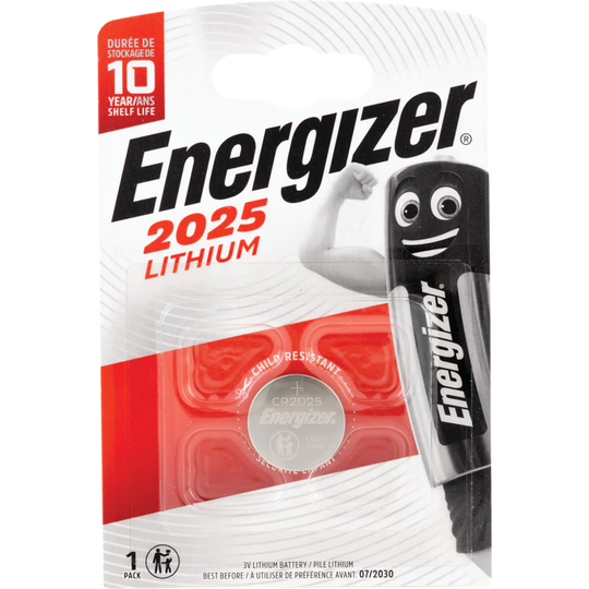 Energizer CR2025 3V Lithium Coin Battery