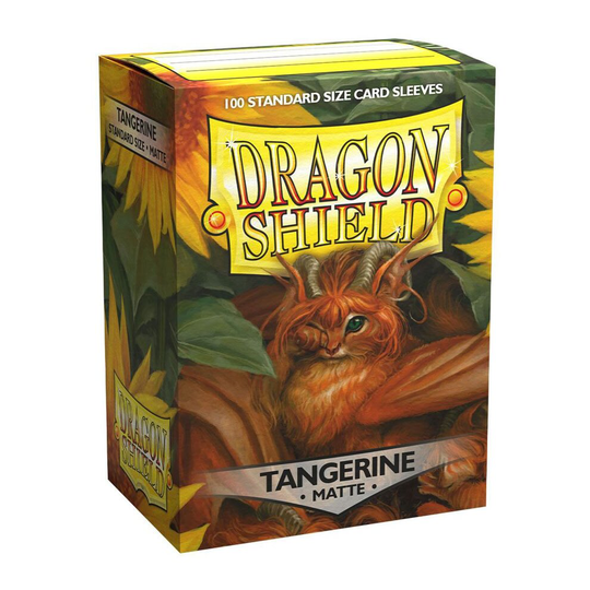Dragon Shield Tangerine Matte Art Card Sleeves - 100 Sleeves