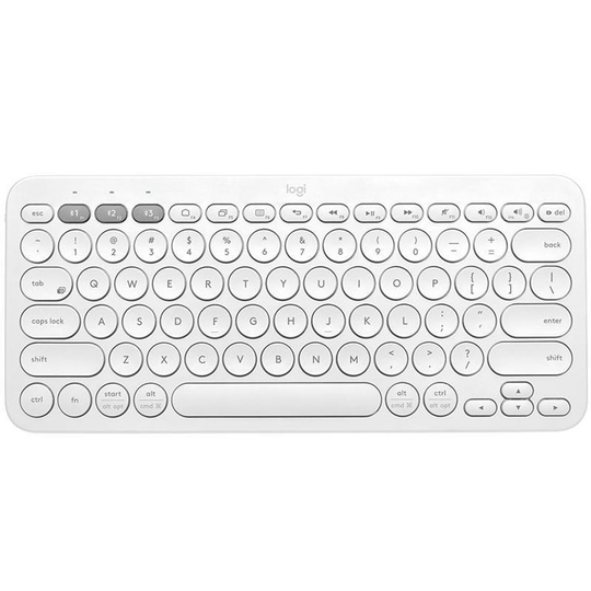 Logitech K380 Bluetooth QWERTY UK Keyboard White