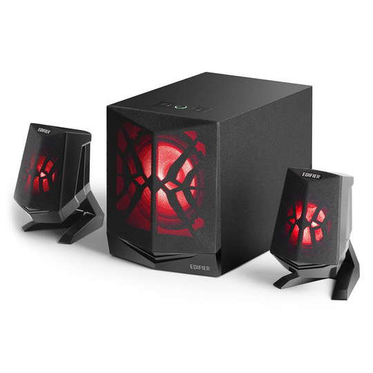 Edifier X230 2.1 Multimedia Bluetooth Speaker System With LED Lighting - Black