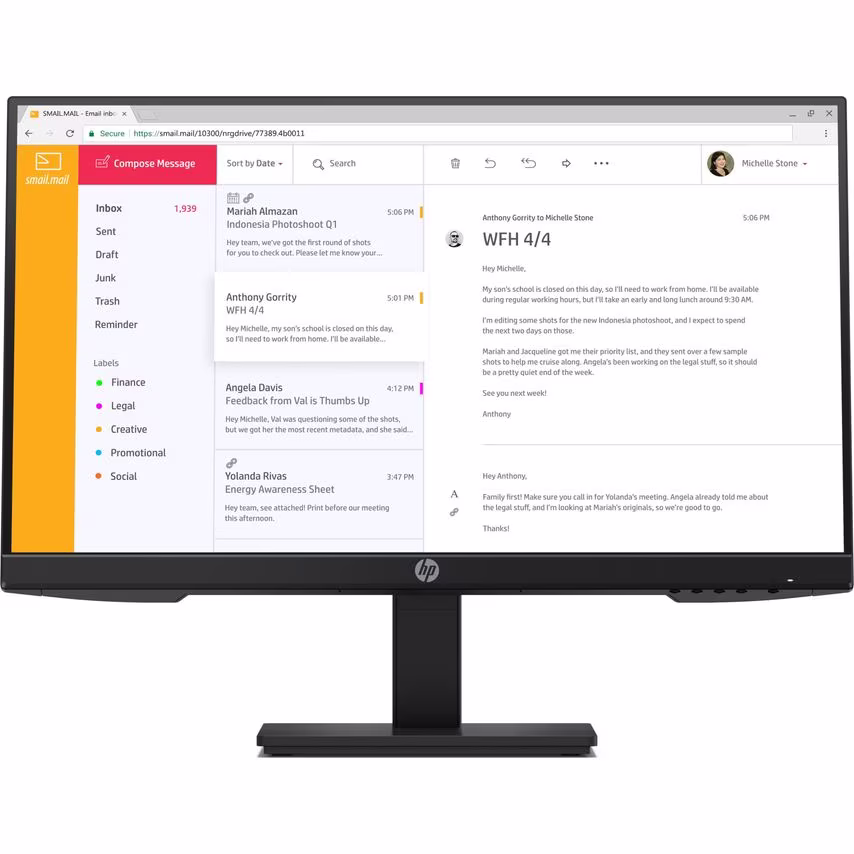 HP P24H G4 Fhd 24In 1920 X 1080