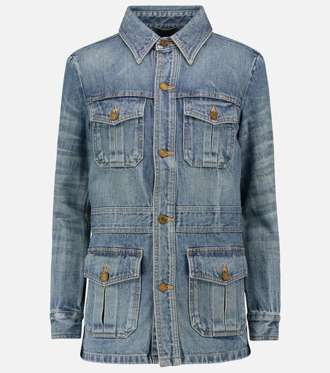Longline denim jacket