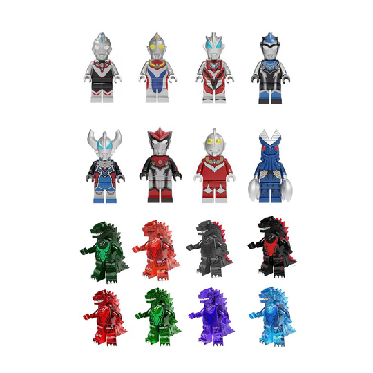 16pcs Altman Godzilla War Children's Toys Suitable fit lego
