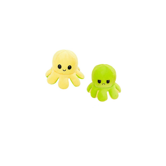 (Yellow To Green) Giant Reversible Octopus Toy