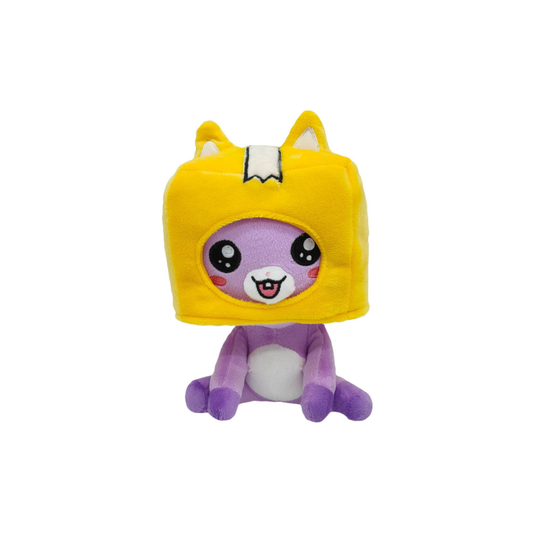 (2 FOXY 20cm/7.8in) Lankybox BOXY FOXY ROCKY Plush Toy Stuffed Doll