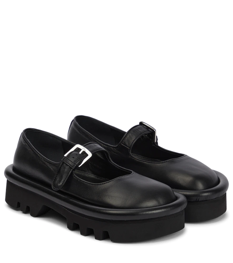 Bumper-Tube leather loafers