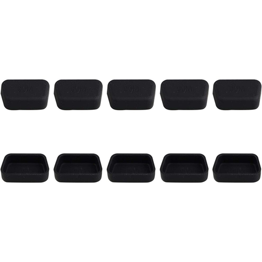 Futheda 10Pcs Silicone DB9 Male RS232 Male COM Interface Port Anti Dust Plug Cap Cover Protector Compatible with Computer...