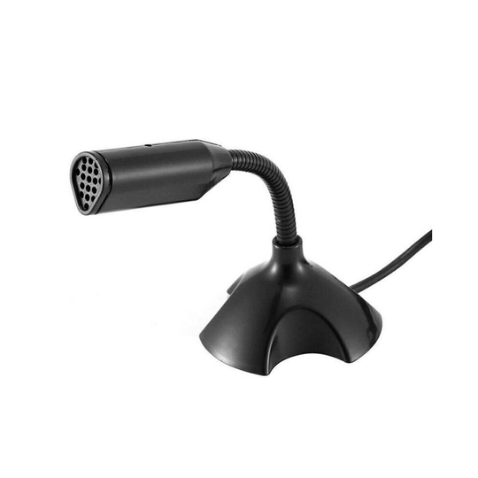 (Black) Universal Audio Condenser Microphone Mic Sound Recording For PC Laptop Desktop