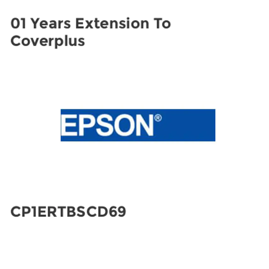 Epson 01 Years Extension To Coverplus- you get 10