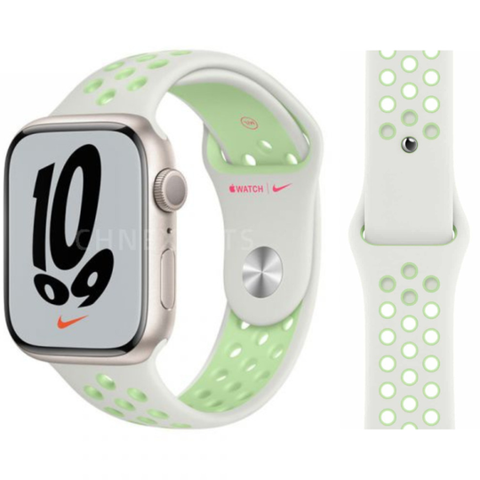 (Spruce Aura/Vapor Green) Apple Nike Sport Band Strap (38mm / 40mm / 41mm)