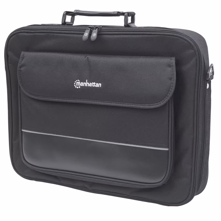 Manhattan Empire Laptop Bag 17In Black-- you get 8