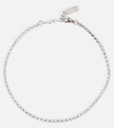 Rhinestone-embellished anklet