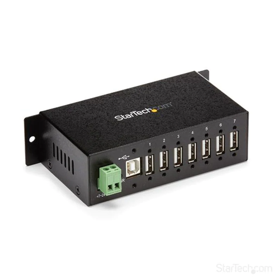 Startech Mountable Rugged Ind 7 Port USB Hub ESD