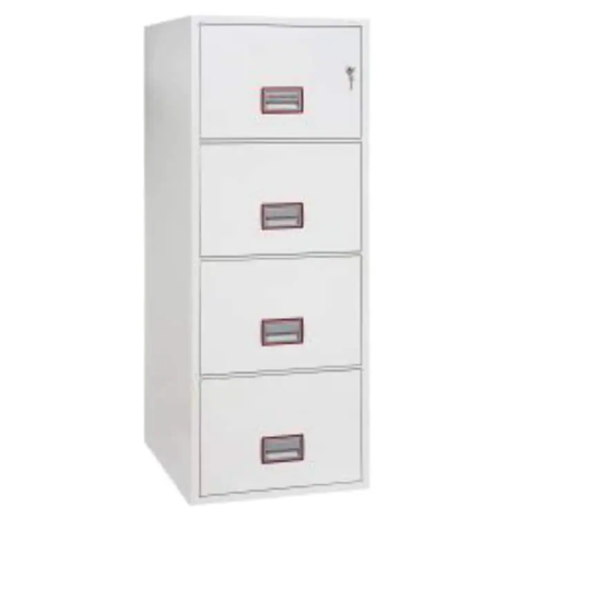 Phoenix Safe World Class Vertical Fire File FS2254K 4 Drawer Filing Cabinet with