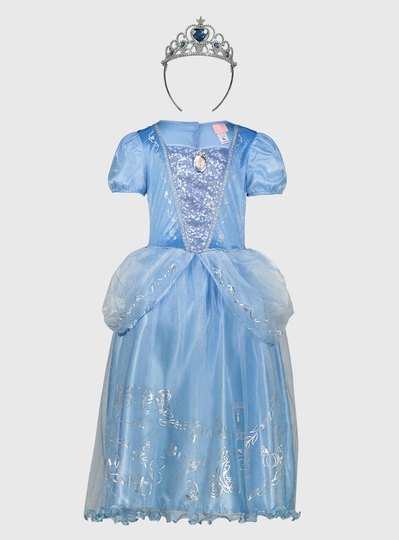 Disney Princess Cinderella Blue Costume - 9-10 years