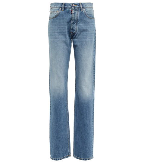 High-rise straight jeans