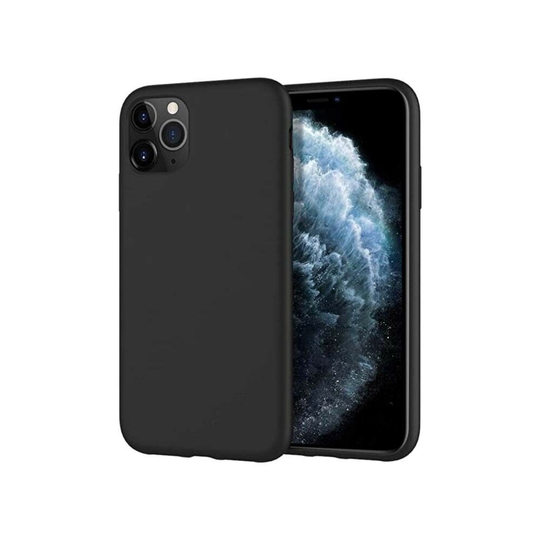 (Black) For Apple iPhone 13 Case Silicone Gel Skin Phone Cover