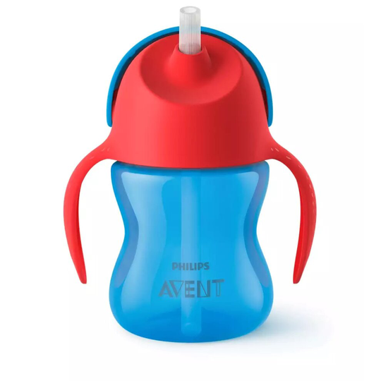 Philips Avent Straw Cups 200ml (Red/Blue) 9m+ SCF796/00