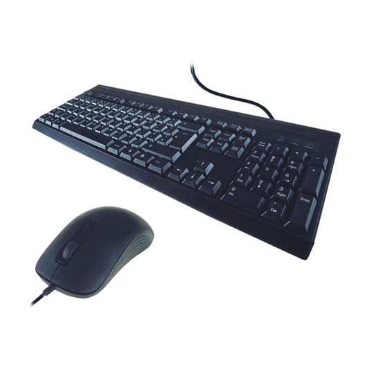 Computer Gear KB235 Standard Anti-Bacterial Keyboard and Mouse 24-0235