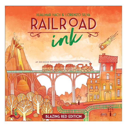 Railroad Ink: Blazing Red Edition Board Game