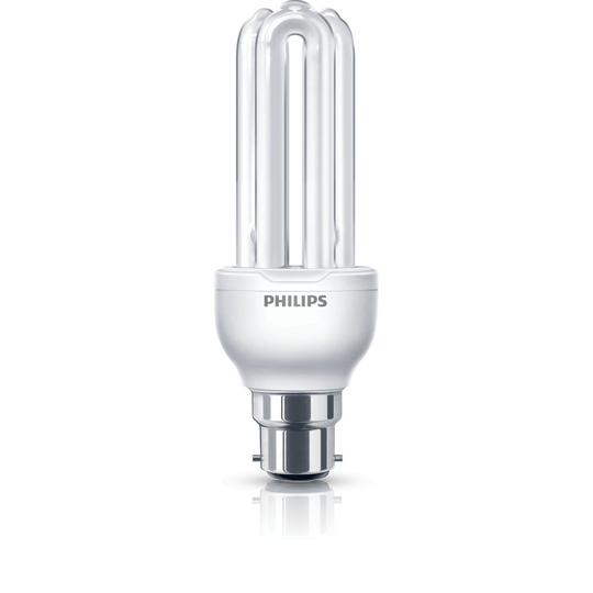 Philips Economy Compact Stick Light Bulb (B22 Bayonet Cap), 18 W - Fluorescent