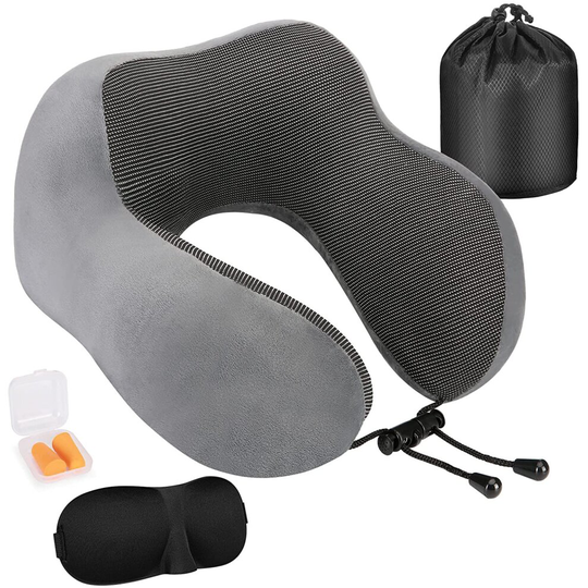 Neck Support Travel Pillow Memory Foam U Shaped Head Rest Soft Cushion
