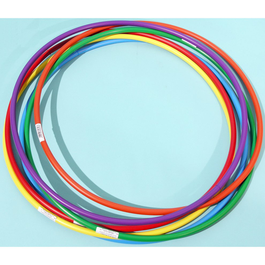 Hula hoops by Witzigs Games 6x750mm in 6 colours ref. 3247