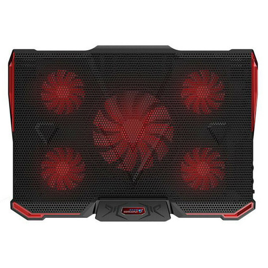 laptop fan cooling cooler pad, Ultra Quiet Mat Adjustable Desk Table Stand with 5 LED multiple Fans for gaming laptop size from 12 inch to 17. inch