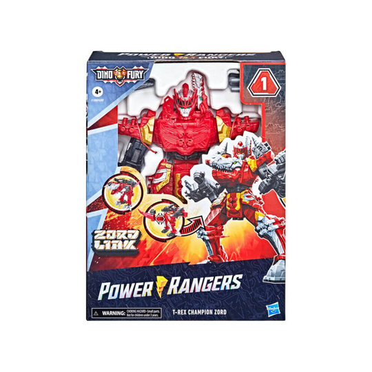 Power Rangers Dino Fury T-Rex Champion Zord Figure