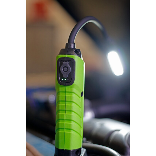 Sealey Flexi Rechargeable Green Inspection Lamp Li-ion 1 COB + 1 LED