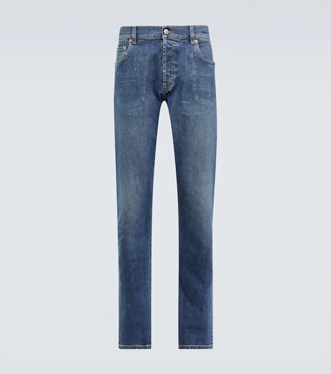 Mid-rise slim jeans