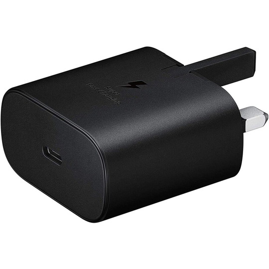 Samsung S21 Plus Ultra Original 25W Fast Charging USB-C Mobile Phone Mains Plug/Wall Charger, Genuine Charger Compatible with Galaxy Smartph