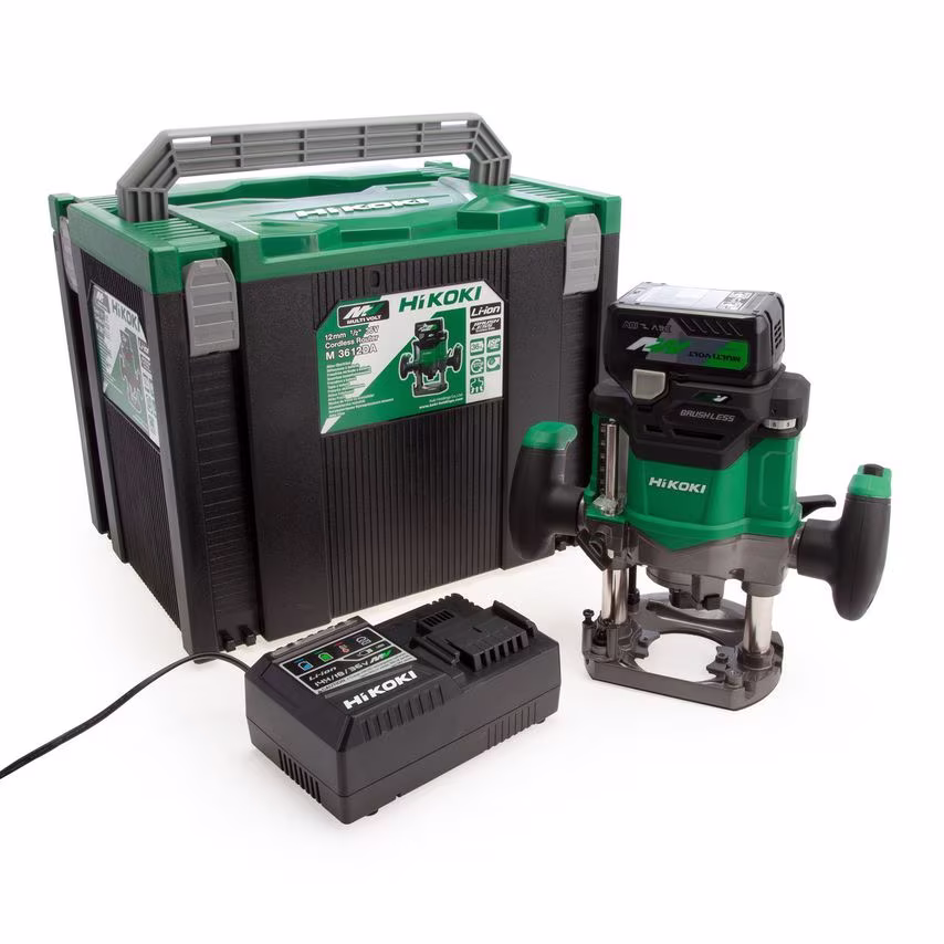 Hikoki M3612DAJPZ 36V Brushless 1/2" Router (1 x 2.5AH Battery)