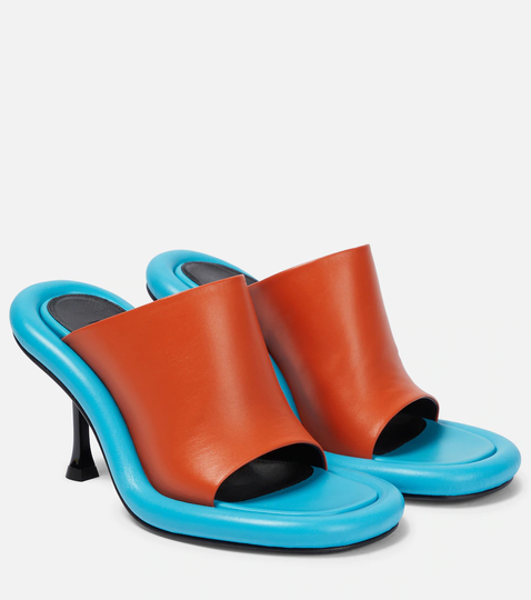 Bumper-Tube leather mules